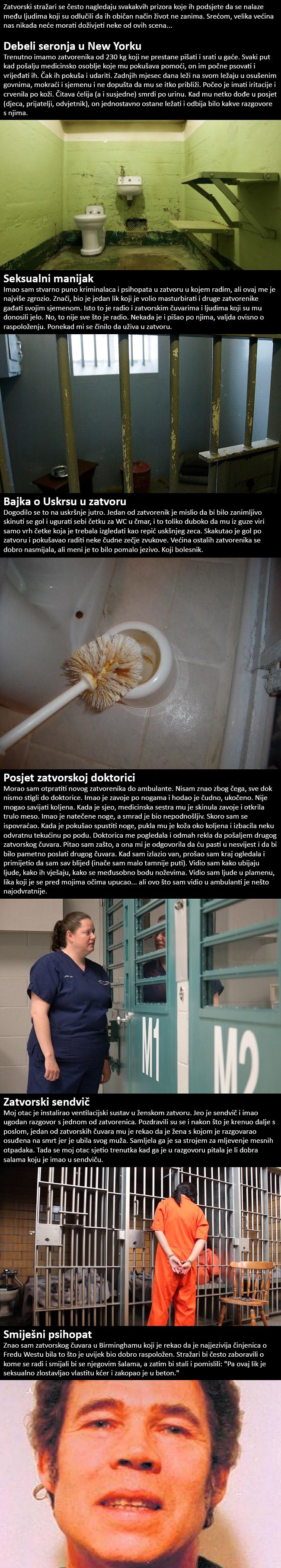 Zatvorski stražari su ispričali svoje najodvratnije i najjezivije zatvorske priče