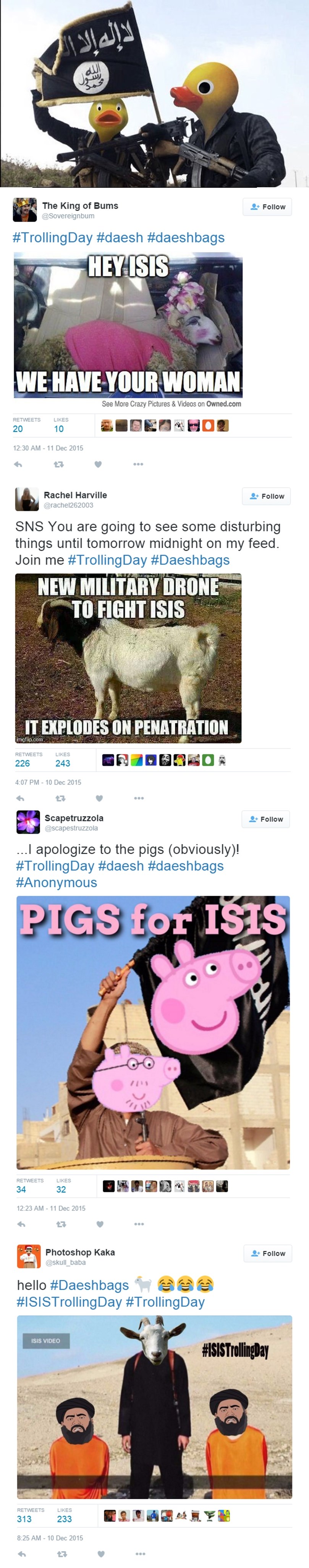 Anonymousi i pučanstvo interneta brutalno trolaju ISIS-ovce