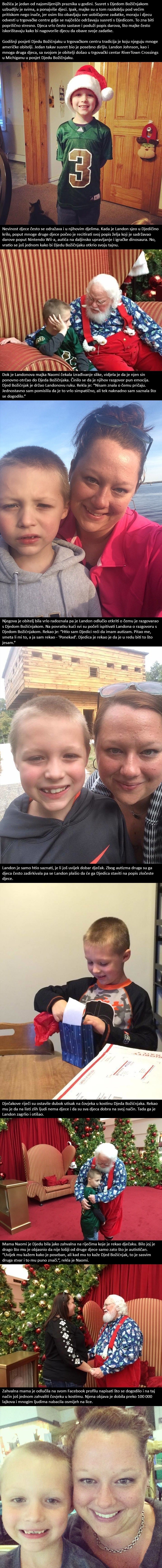 Majku su rasplakale riječi koje je Djed Božićnjak rekao njenom sinu