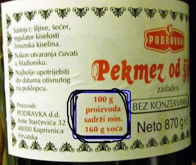 Hrvatski pekmez krši zakone fizike