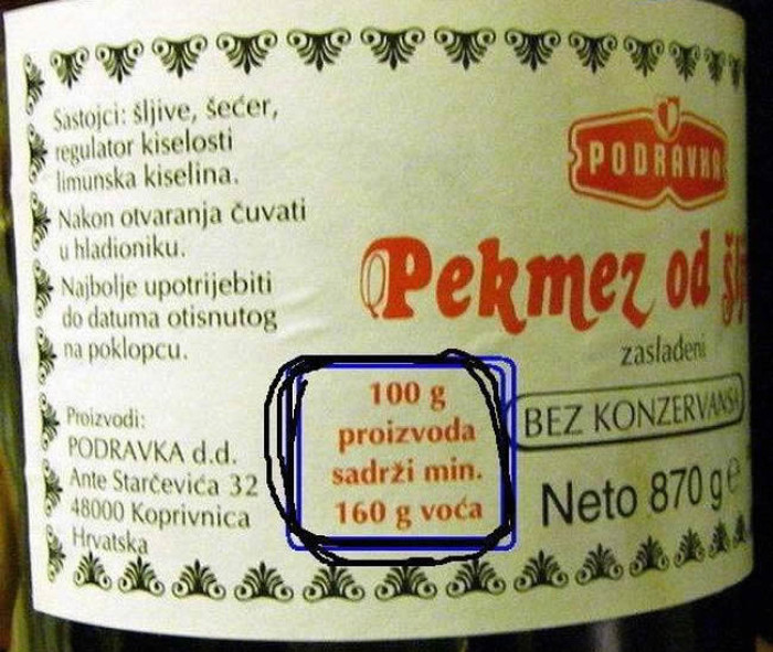 Hrvatski pekmez krši zakone fizike