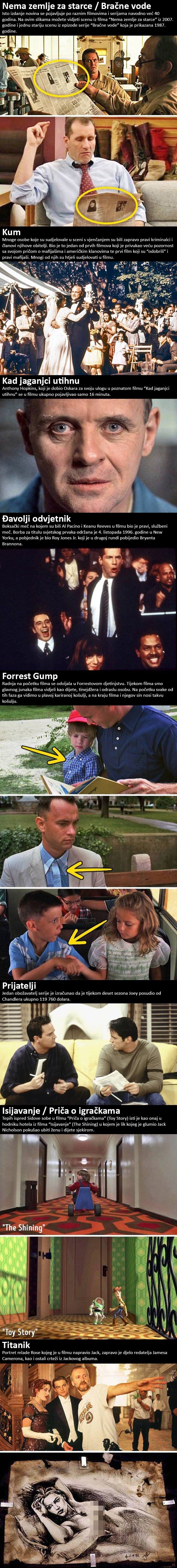 Malo poznate zanimljivosti o filmovima i serijama koje smo svi gledali