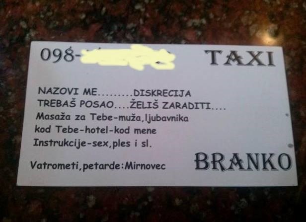 Taksist u borbi protiv konkurencije proširio ponudu!?