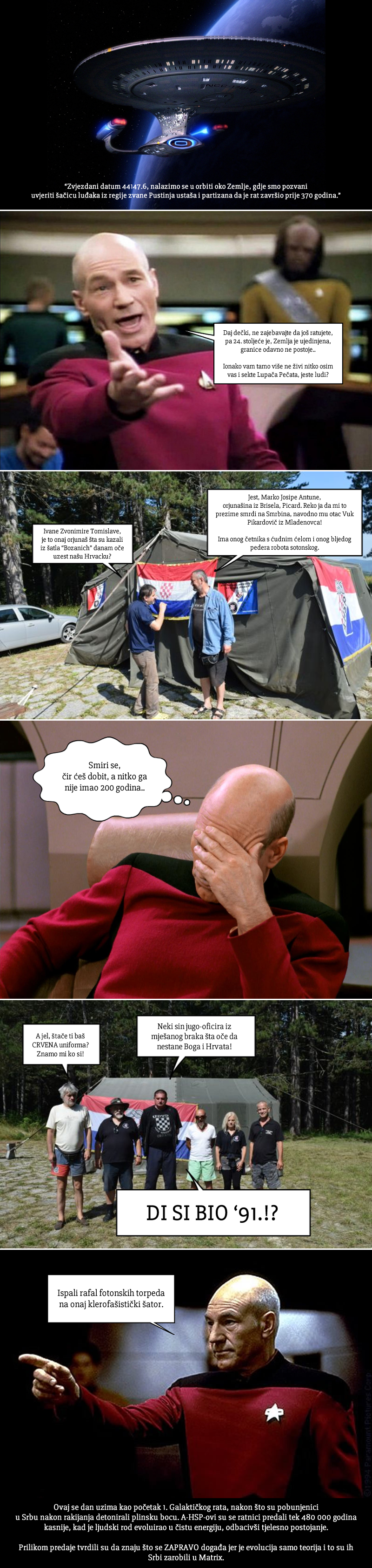 Ustaše iz Srba prijete galaktičkim ratom