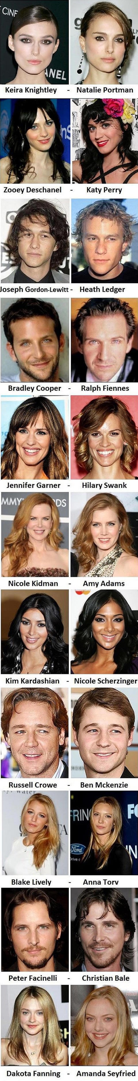 Celebrity "blizanci": Najsličnije face Hollywooda