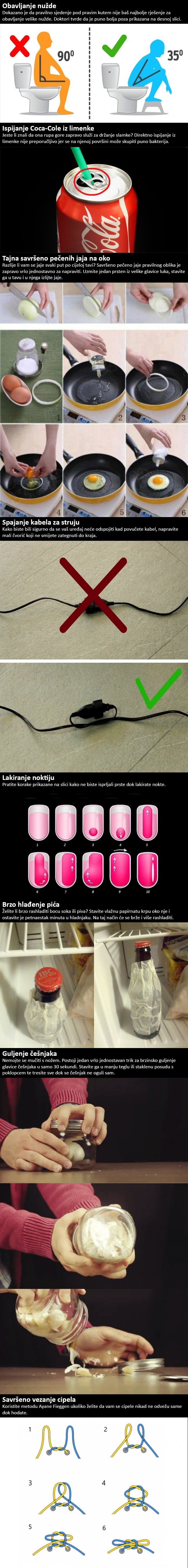 Osam svakodnevnih stvari koje cijelo vrijeme krivo radimo!