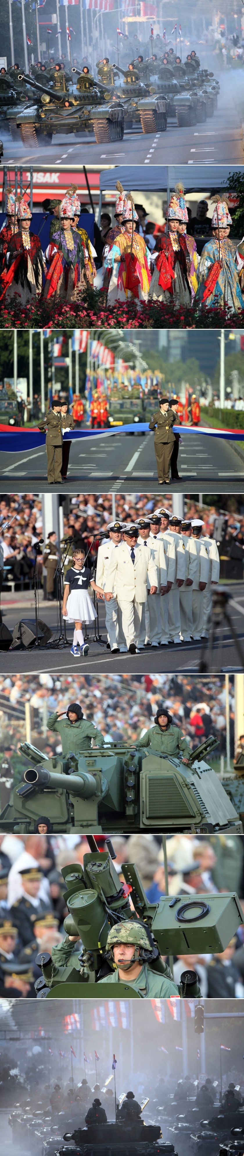 GALERIJA: Od Trenkovih pandura do tenkova i pandura - mimohod protutnjao Zagrebom!