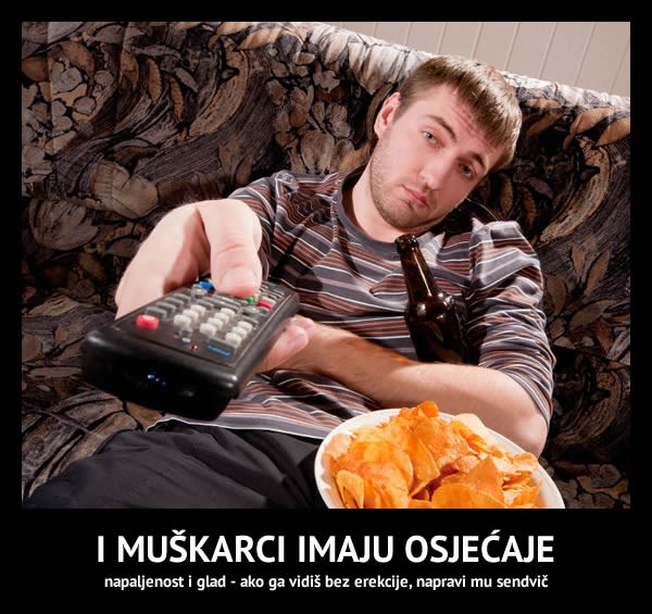 Muškarci su jako osjećajna bića, iako ne toliko profinjena