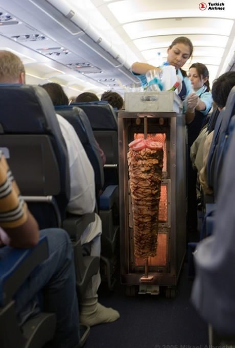 Jeste za vrući kebab u avionu?