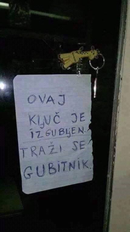 Luzeru, dođi po ključ!