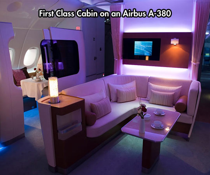 Luksuzna kabina prvog razreda u Airbus mrcini