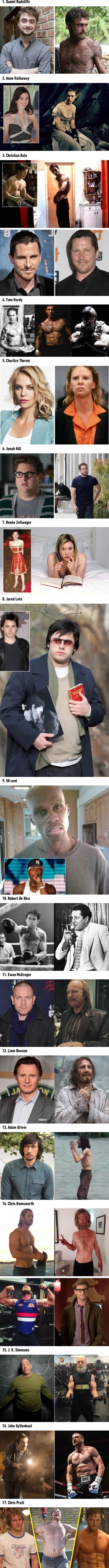 Glumice i glumci koji su se potpuno transformirali zbog uloge u filmu