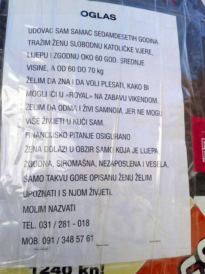 Penzić traži lijepu, zgodnu i sirotu