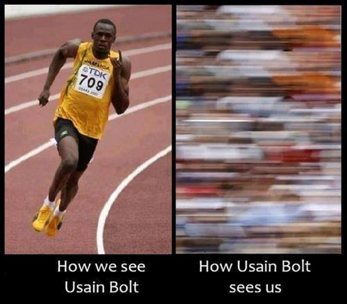 Usainu Boltu svijet je samo mrlja