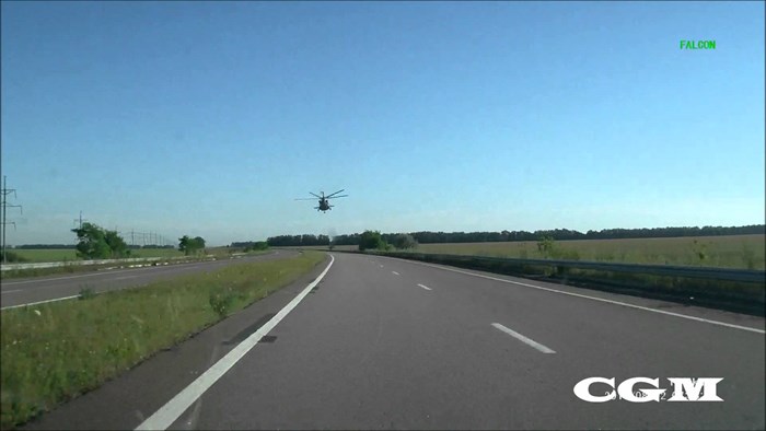 VIDEO: Ukrajinski helić se jučer malo provozao autoputom
