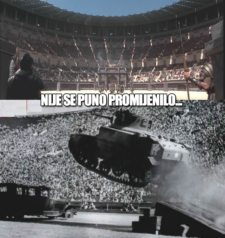 Čovječanstvo se nije mrdnulo dalje od kruha i igara