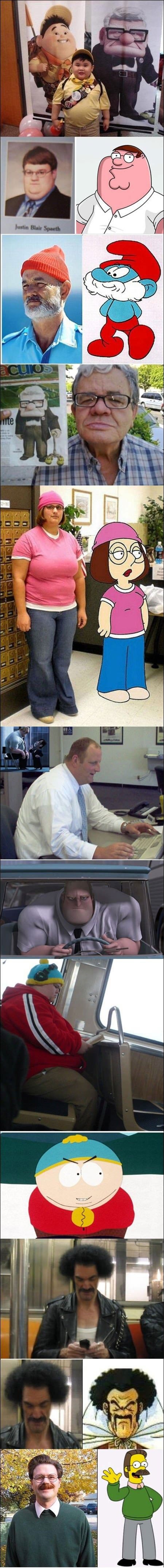 Likovi iz crtića stvarno postoje!