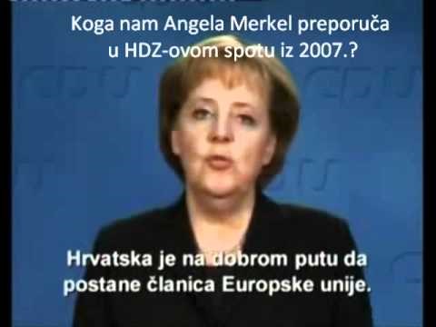 VIDEO: Sjećate li se koga nam je Angela Merkel preporučila za glasanje 2007.?