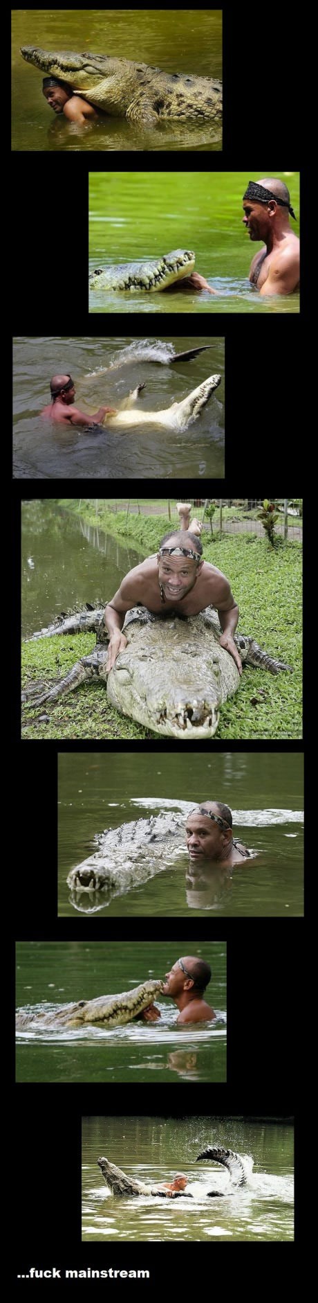 Psi su za luzere, imaj krokodila!