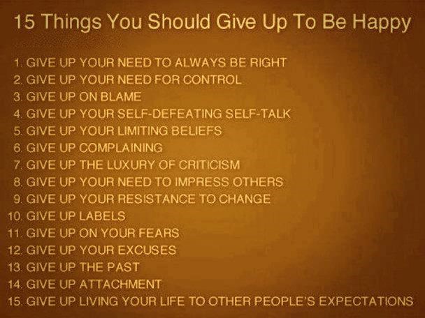 15 stvari kojih se trebaš odreći za sreću