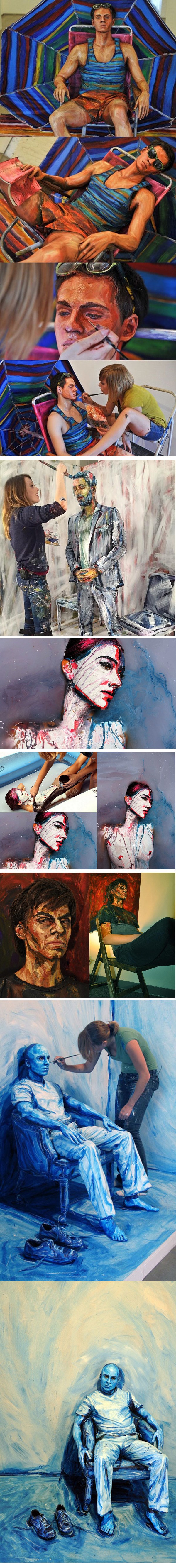 Svojim nevjerojatnim talentom ova umjetnica ljude pretvara u živa platna