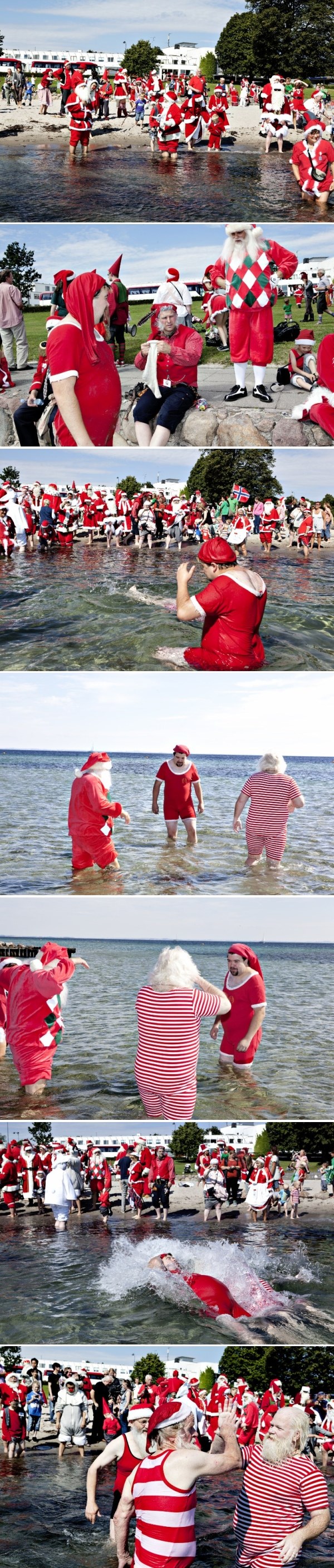 Djedovi Mrazovi stigli na more