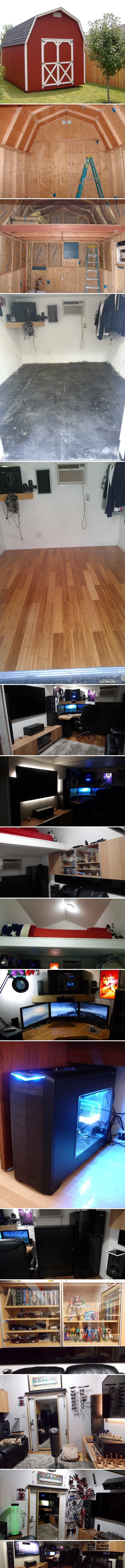 Lik je od dosadne vrtne šupe napravio svoj raj za opuštanje!