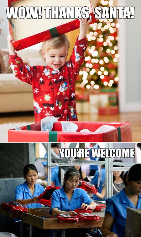 Božićno roblje: Zahvali sirotinji na rintanju za svoj poklon