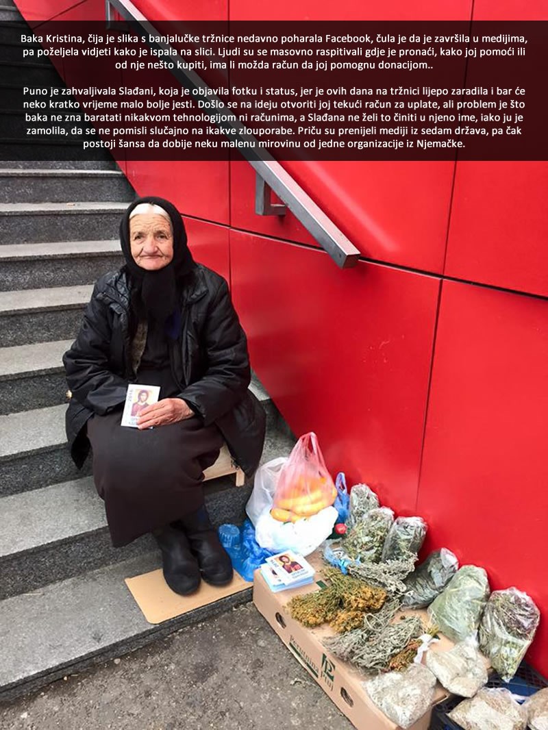 LJUDI SE ISKAZALI: Dobre vijesti o bakici Kristini!