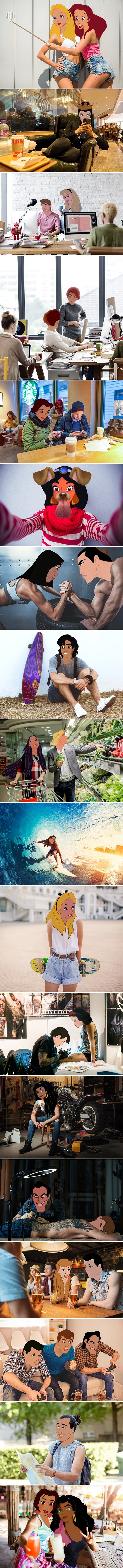 18 zanimljivih montaža koje dokazuju da bi se likovi iz crtića dobro snašli u stvarnom svijetu!