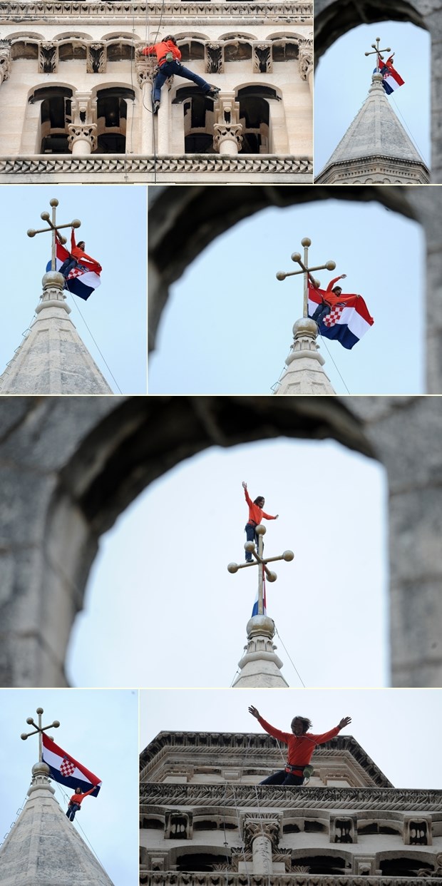 Sa svetog Duje hrvatski se barjak za generale vije