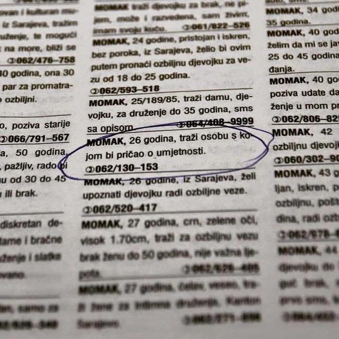 Najtužniji oglas u povijesti novina