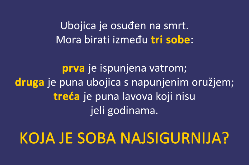 Jeste li dovoljno pametni za riješiti ovu zagonetku?