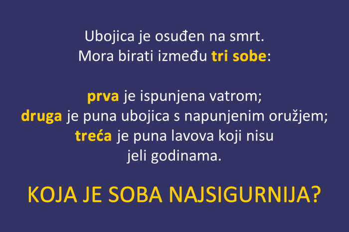 Jeste li dovoljno pametni za riješiti ovu zagonetku?