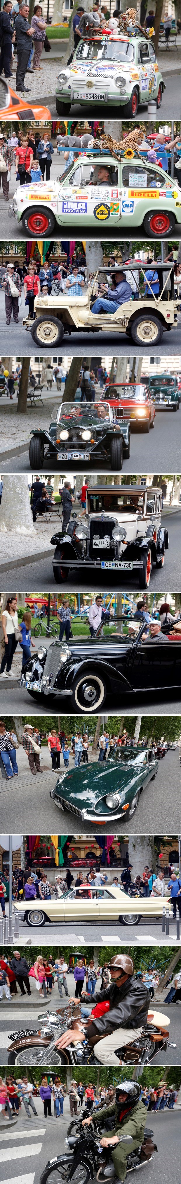 Oldtimeri prodefilirali Zagrebom