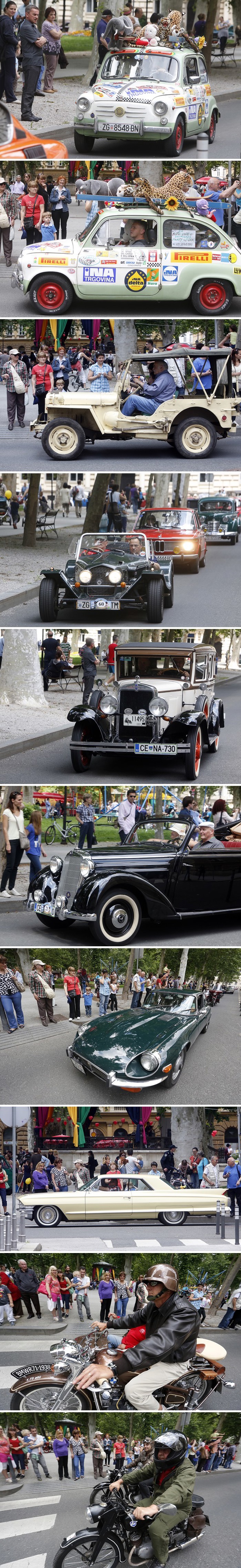 Oldtimeri prodefilirali Zagrebom