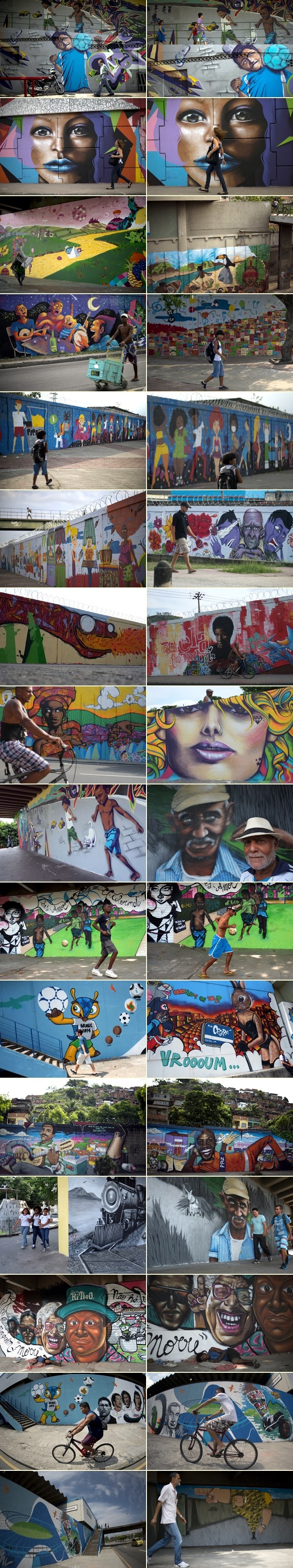 Brazilski velegrad pun kul nogometnih grafita