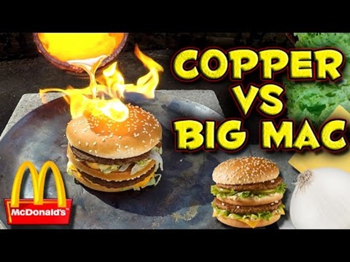 VIDEO: Istresao je tekući bakar po hamburgeru iz McDonald'sa
