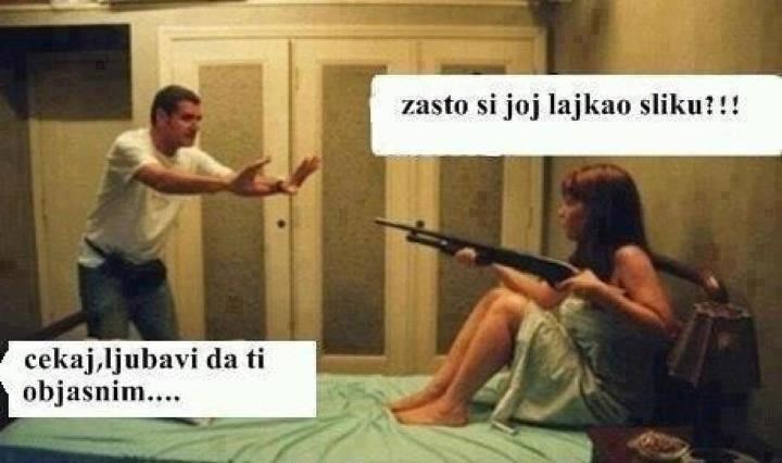 Kad "lajkaš" sliku drugoj ženi, a tvoja te skuži