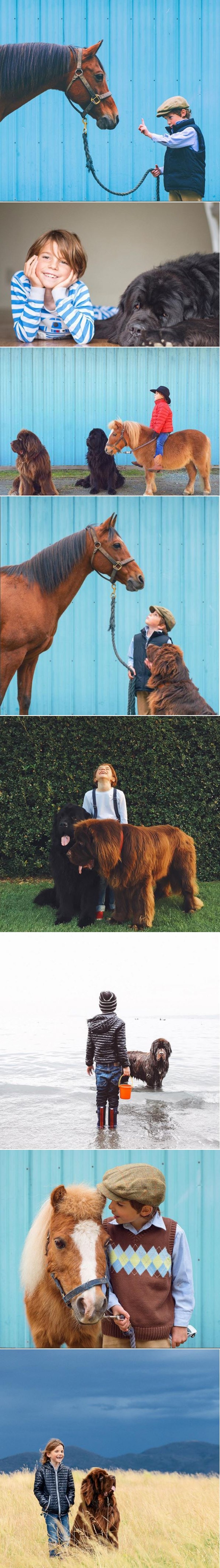 Fotografije ovog dječaka i njegovih ljubimaca jedina su sreća jednom usamljenom čovjeku
