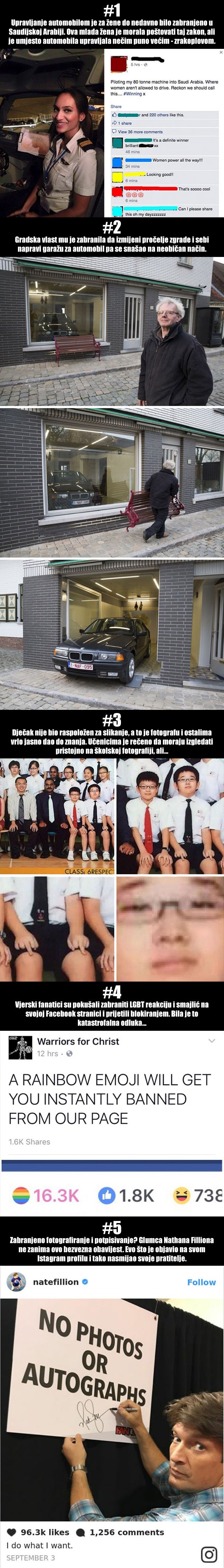 Pet najzanimljivijih primjera buntovnika koji su dokazali da za njih ne vrijede nikakvi zakoni i pravila