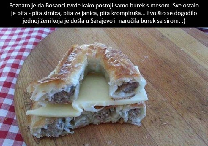 Evo što se dogodilo ženi kad je u Sarajevu naručila burek sa sirom