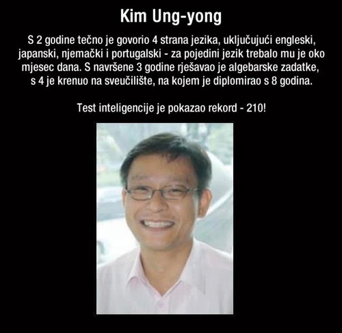 Znate li tko ima najviši zabilježeni IQ na svijetu?