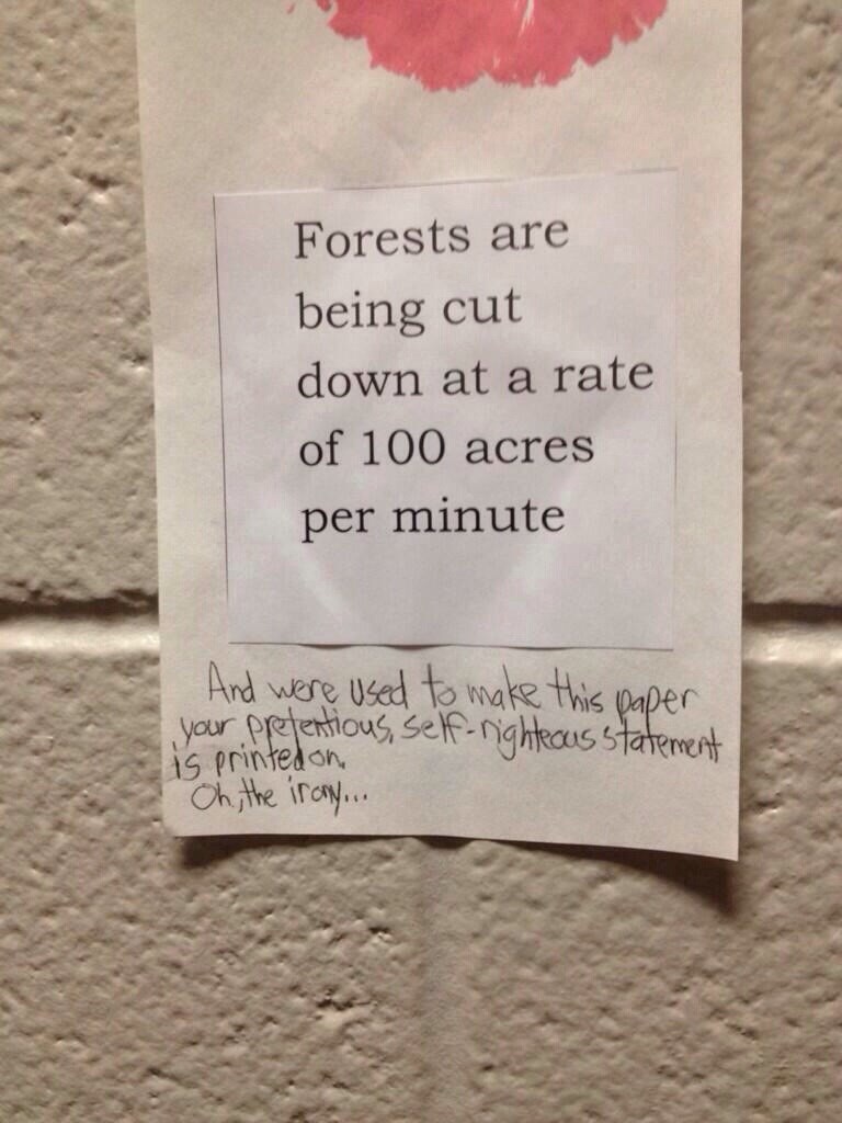 Čovjek ubija šume za pretenciozno preseravanje