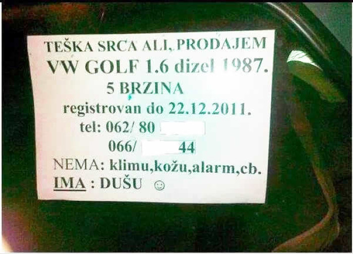 Golf dizel s dušom