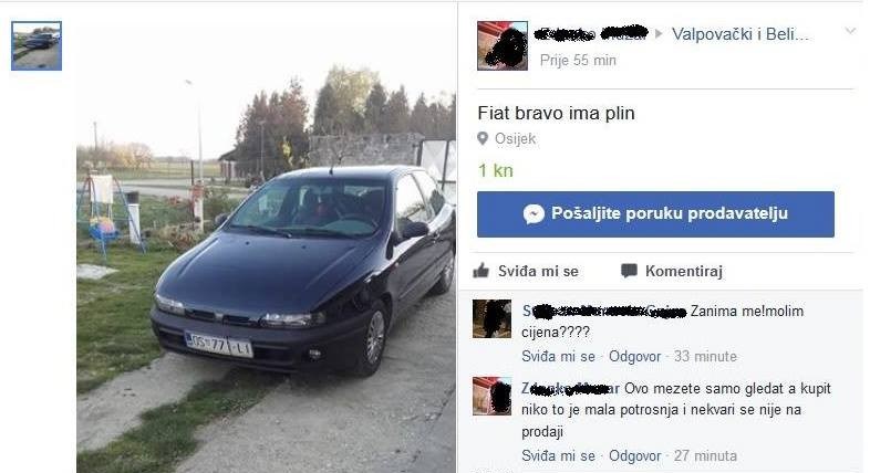 Ovaj je čovjek stavio svoj auto na stranicu s oglasima, no ne kako bi ga prodao
