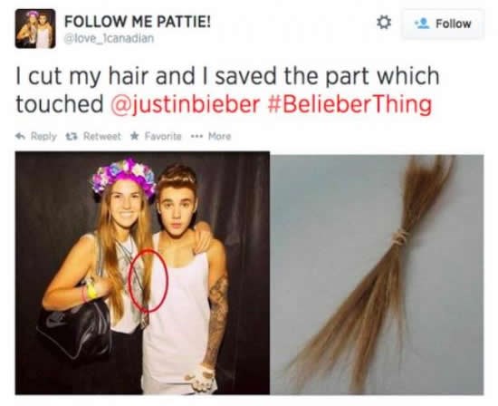 Sačuvala pramen koji je dotaknuo pjevačicu Bieber