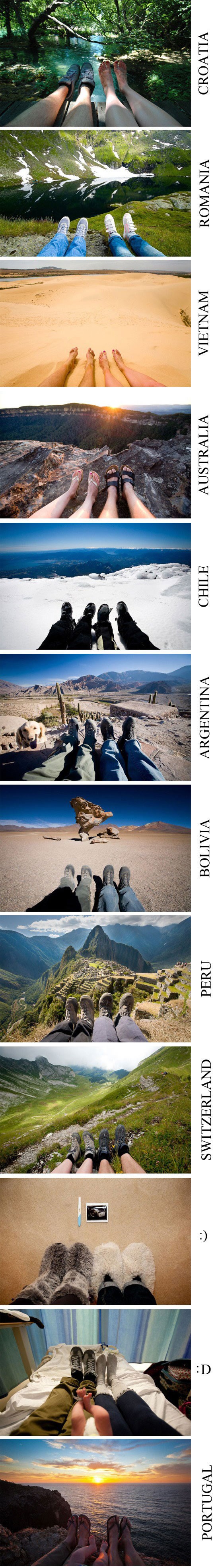 Proputovali svijet i u svakoj zemlji fotkali nožice u odmoru