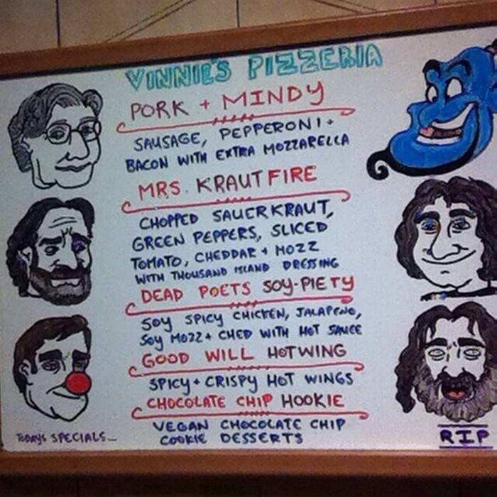 Pizzeria u Brooklynu kreirala počasni meni za R. Williamsa