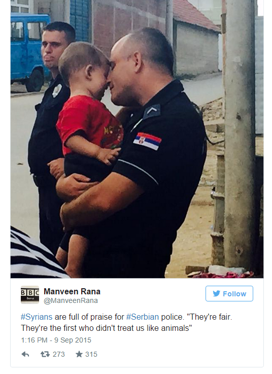Izbjeglice nahvalili srpsku policiju: "Prvi koji nas ne tretiraju kao životinje!"